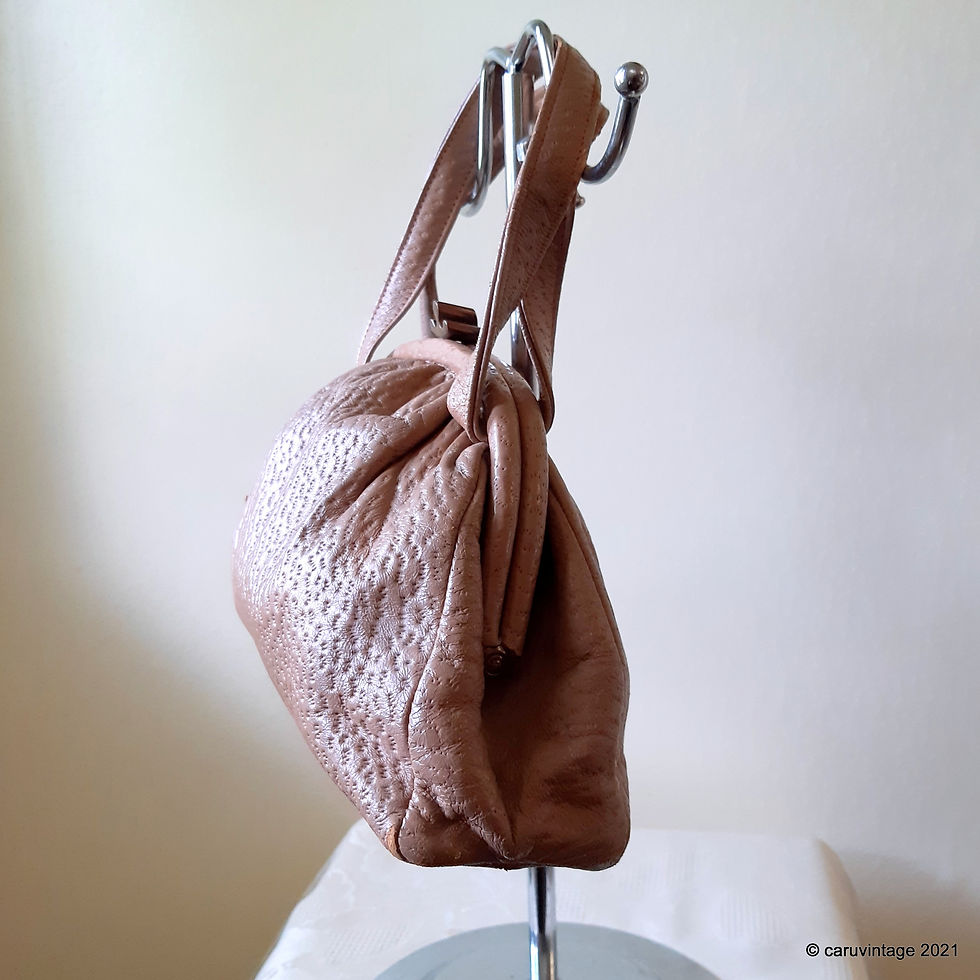 Thumbnail: Freedex mocha peccary effect dolly style handbag
