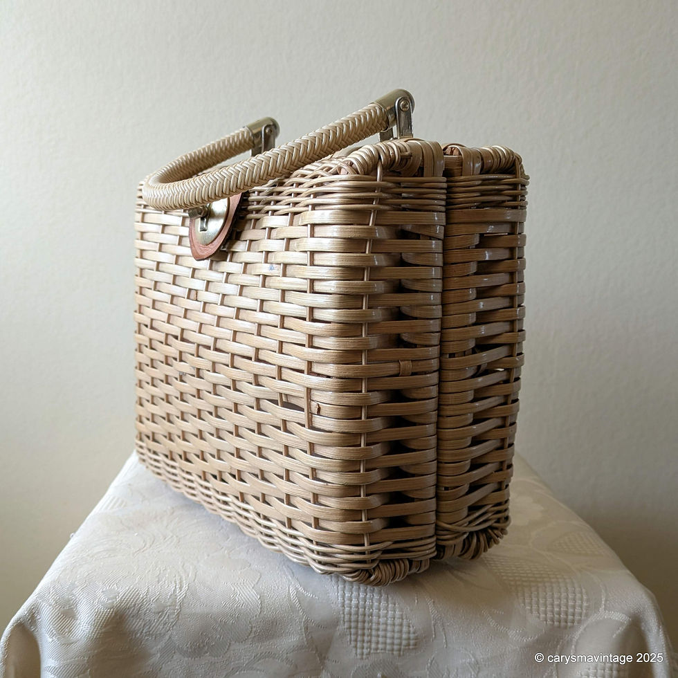 Thumbnail: Vintage Contessa Francesca wicker handbag