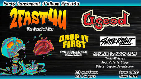 Tout un show pour le lancement d'album de 2Fast4u