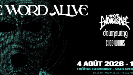 [ Concert ] The Word Alive - Deceiver Dark Matter / Une soirée qui ramène aux sources