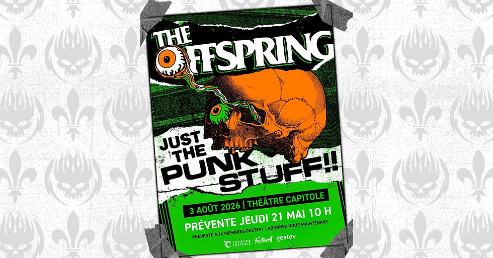 Le lundi 3 août, je suis allé au Théâtre Capitole de Québec pour le show sold out de The Offspring. Je sais ce que vous pensez ‘‘The Offspring au Théâtre Capitole?!? Mais cet endroit est trop petit pour ce groupe extrêmement populaire!’’. Ce spectacle était un événement intime seulement dédié pour les vieux fans du groupe donc les chansons comme Pretty Fly, Self Esteem et You’re Gonna Go Far Kid n’étaient pas inclus dans la setlist. Le groupe légendaire était aussi accompagné par deux groupes locaux pour commencer la soirée mémorable.