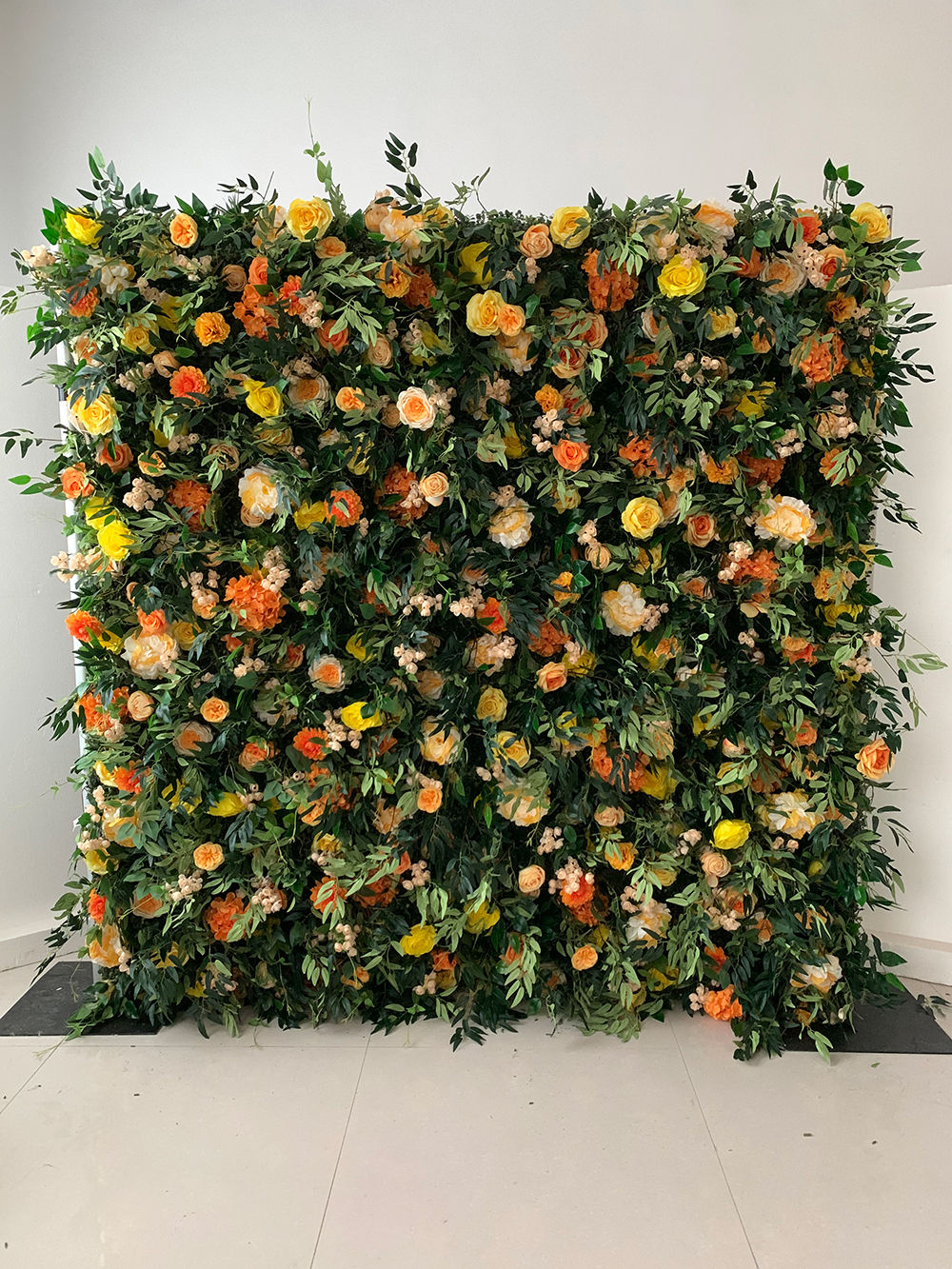 Mix Grenery OrangeYellow  Floral Wall
