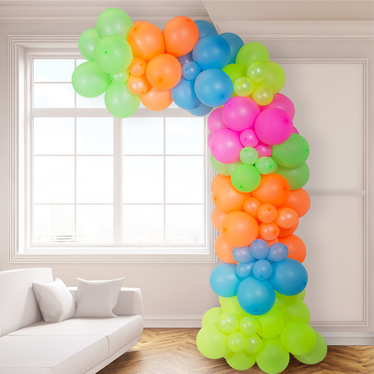 Neon Balloon Garland