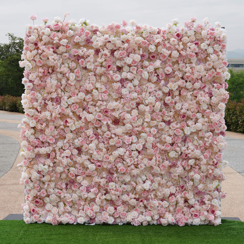 Pink Flower Wall Miami Rental Bond Party