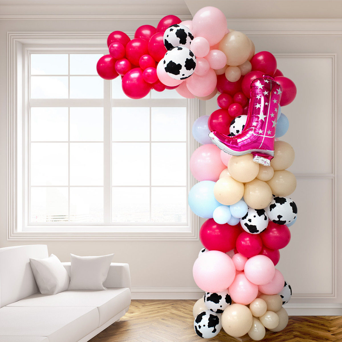 Cowboy Theme Balloon Garland