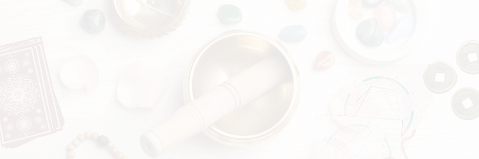 Various divination tools and sound healing