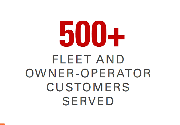 500+ fleet and owner-operator customers served