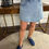 Thumbnail: Danielle denim skort - BLUE 