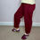 Thumbnail: Fiona magic trousers in barrel style - BURGUNDY 