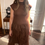 Thumbnail: Drew tulle dress - BROWN