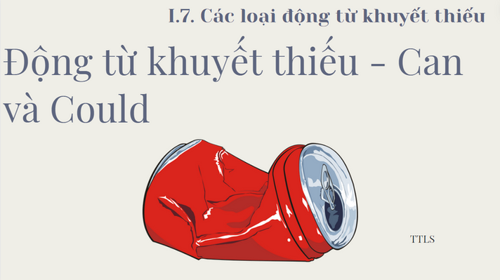 Động từ khuyết thiếu - Can và Could