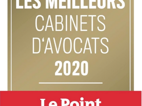 IMPALA AVOCATS élu meilleur cabinet d'avocats par Le Point.