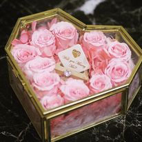 縮圖：永生花心形珠寶花盒 - You are my Heart - Preserved Flower Heart Box