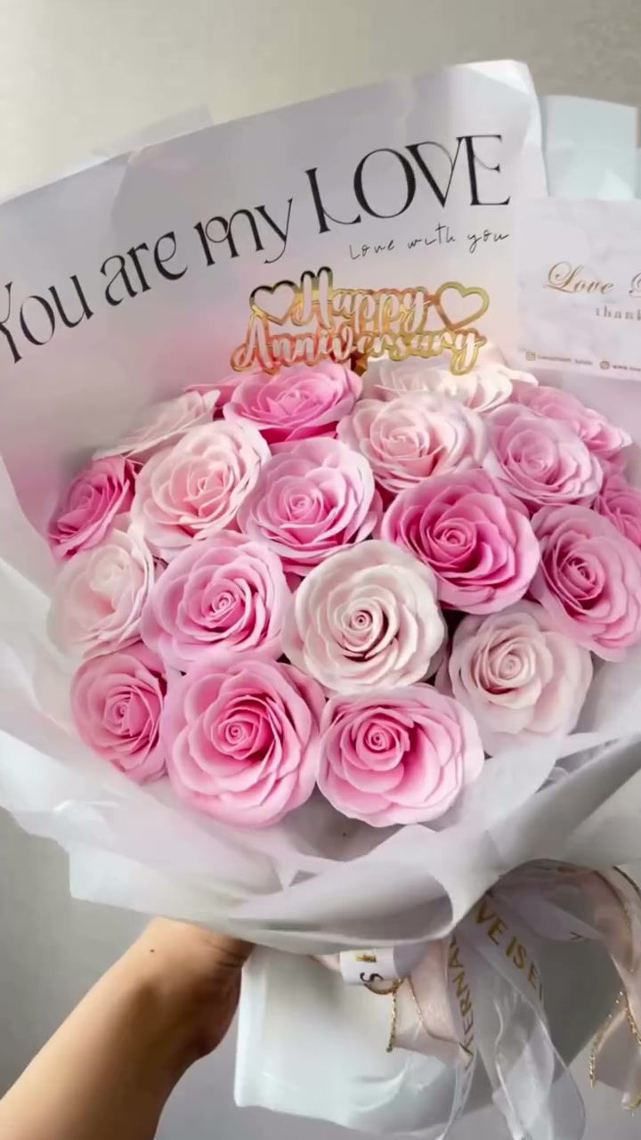 縮圖：經典款推介💓玫瑰香皂花束 𝐒𝐢𝐳𝐞 𝐗𝐋 𝟐𝟐朵 - Deluxe Soap Flower Bouquet