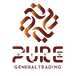 Brown and orange intertwined design representing Pure Osho General Trading, an FMCG brand under the Pure Group.