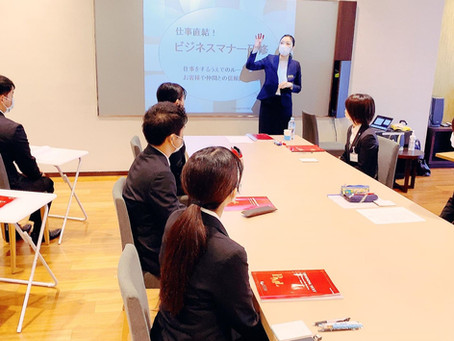 ようやくできた対面の新入社員研修!