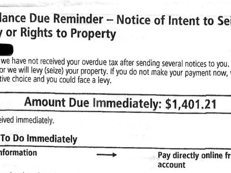 IRS Errors and how to deal with them