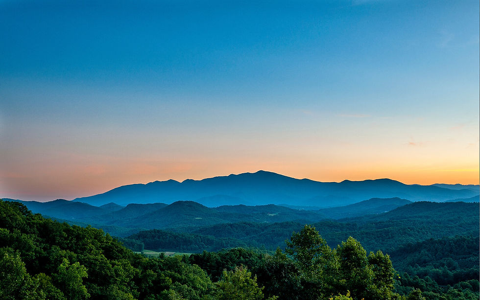 Just 35 minutes away, The Blue Ridge Parkway offers a 469-mile scenic through the Appalachian Mountains.