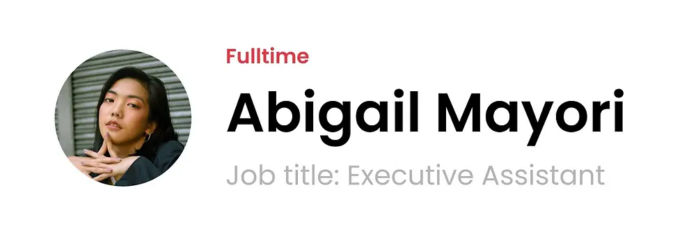 Image of Abigail Mayoi, an executive assistant, showcasing professionalism and dedication in her role.