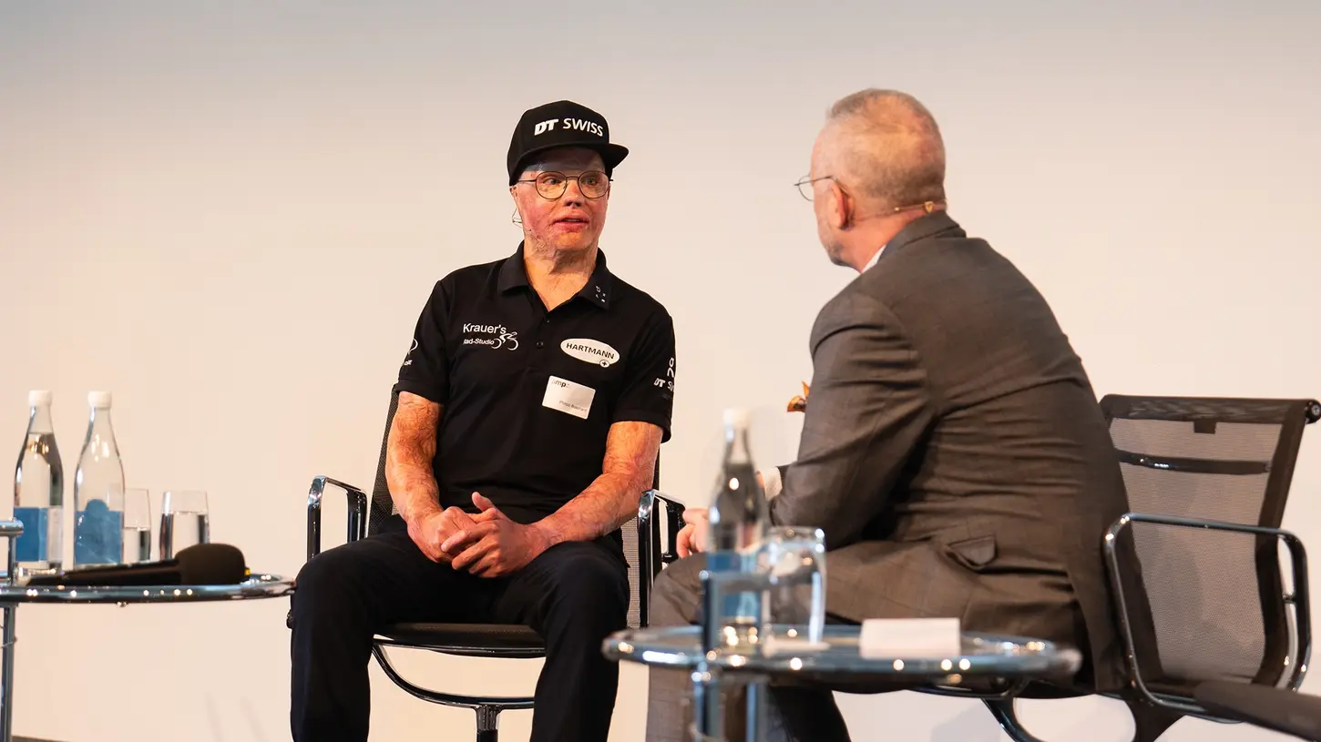 Nahaufnahme eines Interviews
