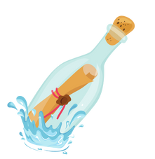 Message in a bottle symbolizing community environmental projects in NYC