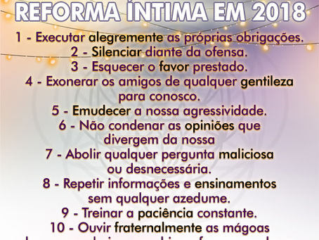 20 exercícios para reforma íntima em 2018.