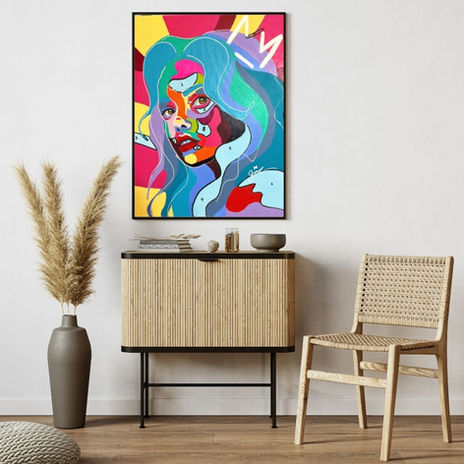 Fauvist portrait of a woman