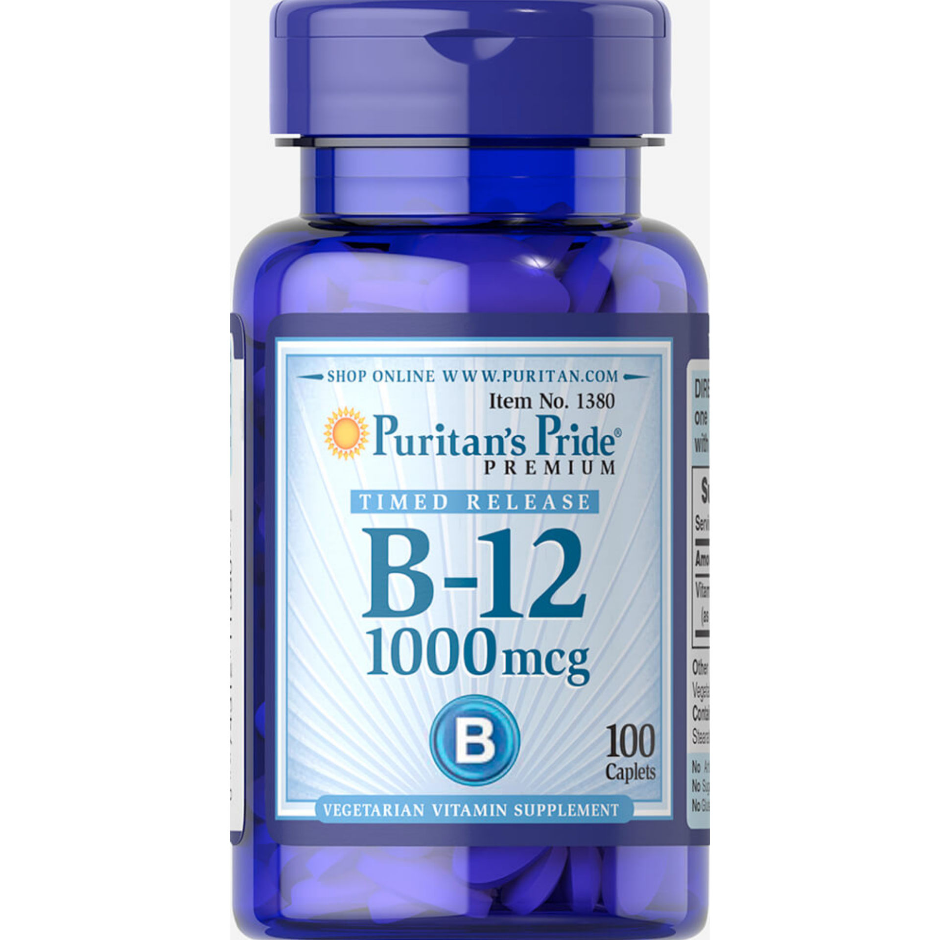 Vitamin B-12 1000 mcg Timed Release 100 Caplets