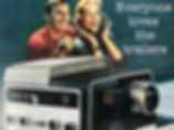 fifties couple watching a movie.