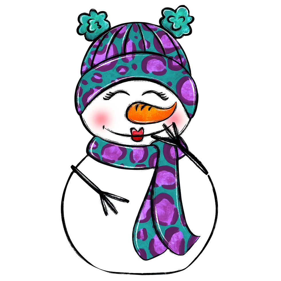 Reindeer or Girly Snowman Doorhanger Paint Party $30