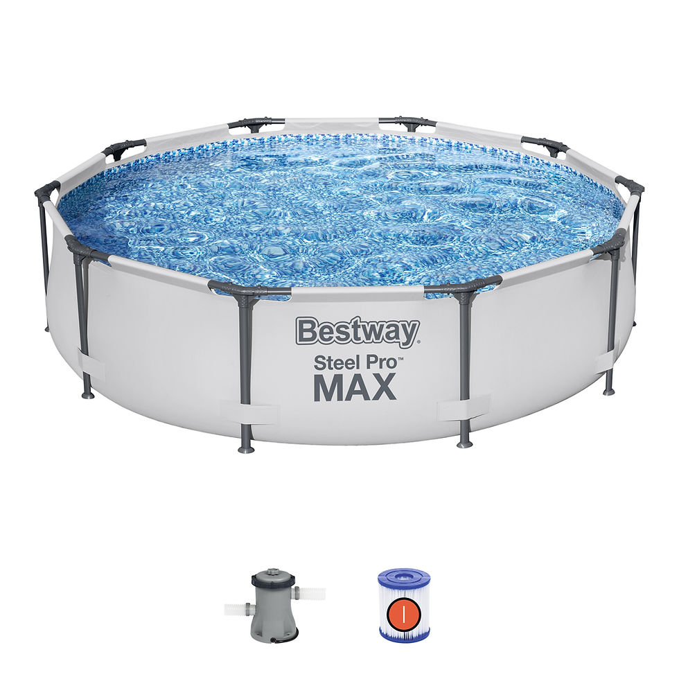 Thumbnail: Bestway® 10ft Steel Pro MAX pool set.