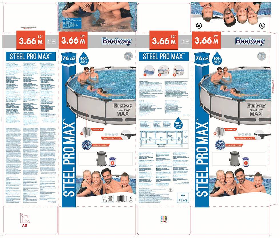 Thumbnail: Bestway® Steel Pro MAX™ 12ft round pool