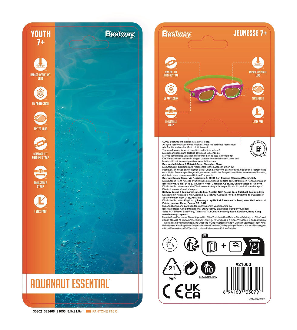 Thumbnail: Bestway® Aquanaut kids swim goggles.