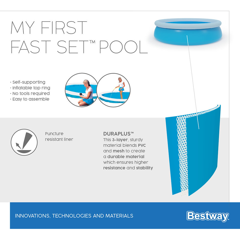 Thumbnail: Bestway® My First Fast Set™ 5ft toddler pool.