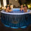 Thumbnail: Hollywood Luxe inflatable spa with LED lights.