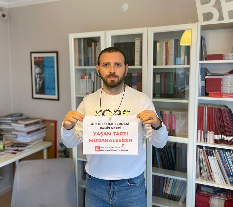 CHANGE.ORG ALKOLDE FAHİŞ ÖTV KALDIRILSIN KAMPANYASI