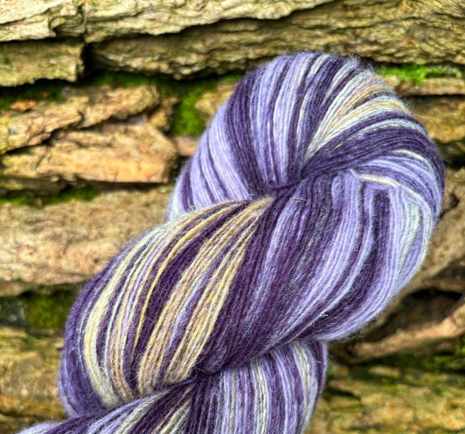 Estonian 100% wol garn, 800m/100g. Grey-Bege-Purple