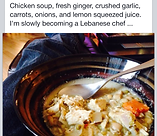 LEBANESE IRISH CHICKEN SOUP