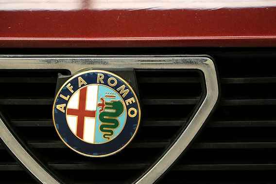 Logo Avant Alfa Romeo Original 74 Mm – Emblème Calandre Giulietta 159 Brera (2010-2013), Métal Authentique