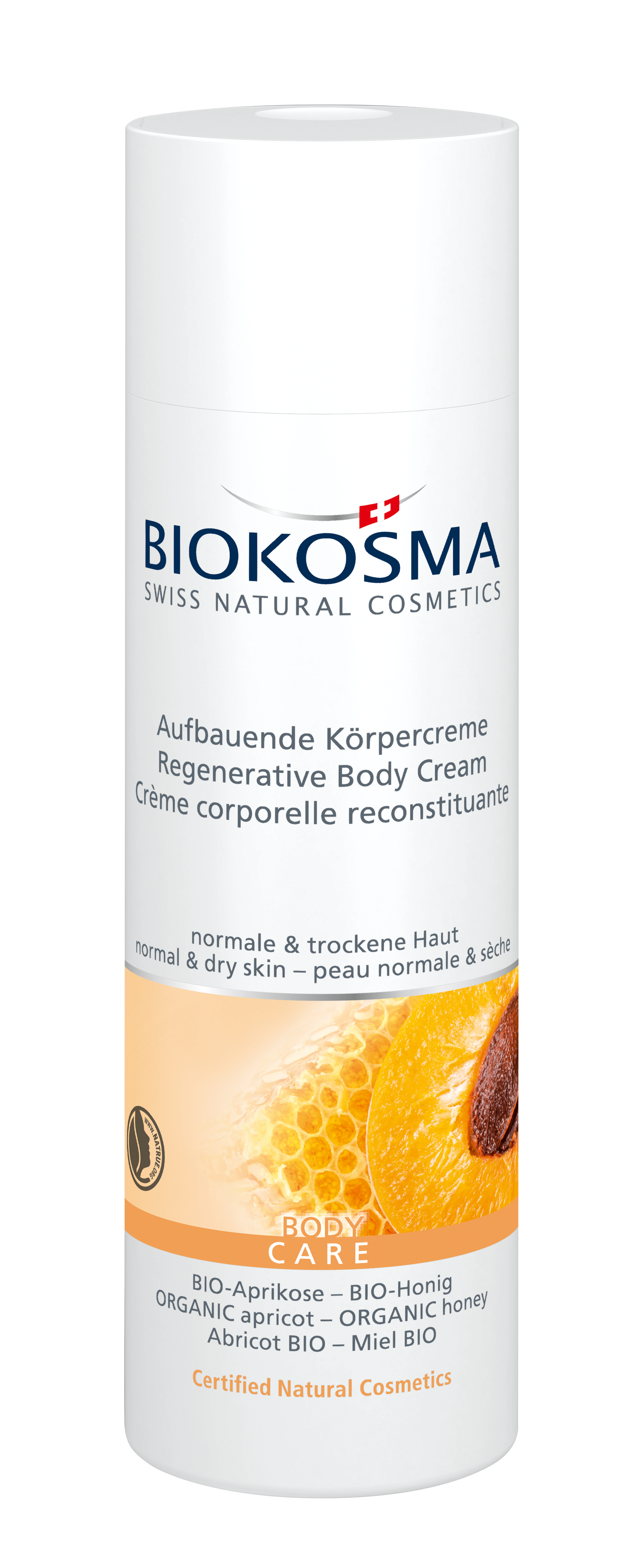 REGENERATIVE BODY CREAM ORGANIC APRICOT - ORGANIC HONEY (200ml)
