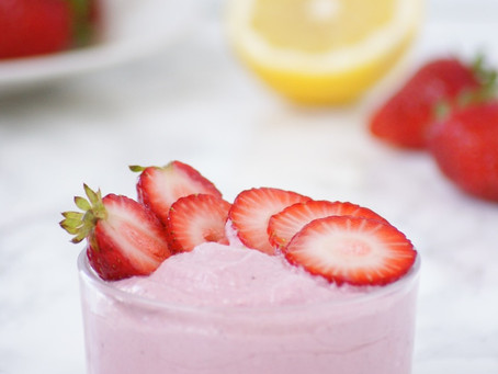 Strawberry-Lemon Mousse (Vegan & Gluten-Free)