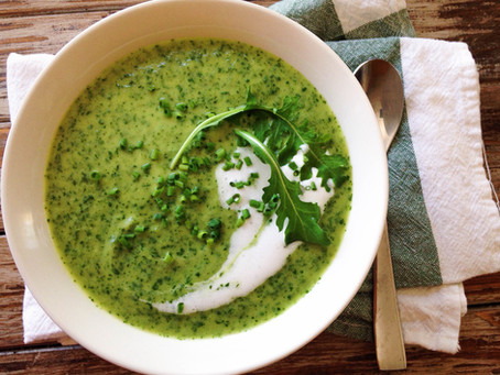 Potato, Leek & Arugula Soup