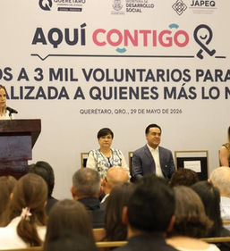 Encabeza Oficial Mayor develación de placa para la construcción de Oficinas del STSPE en Cadereyta de Montes