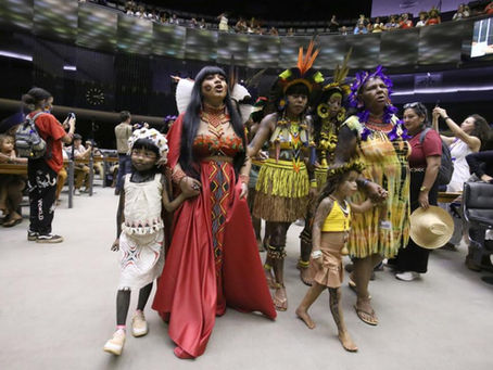Com três novos PLs, Célia Xakriabá reforça justiça climática e cultural na Marcha Indígena