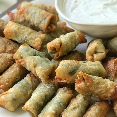 Greek Chicken and Spinach Rolls