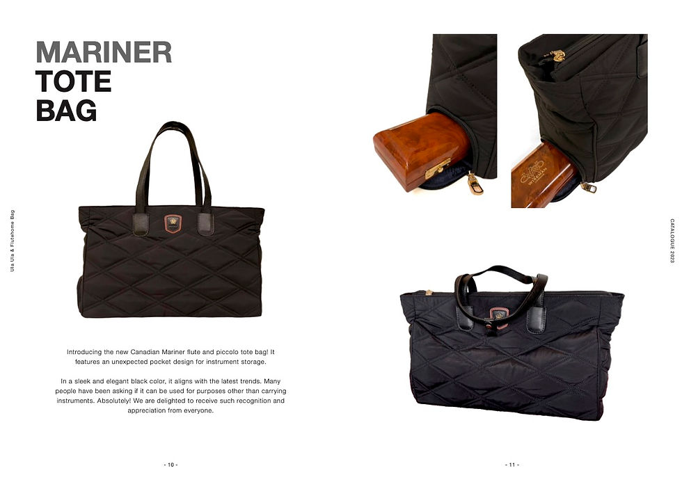 A stylish Mariner tote bag for flute and piccolo