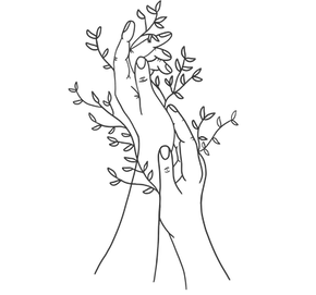 growing hands to represent growth in trauma