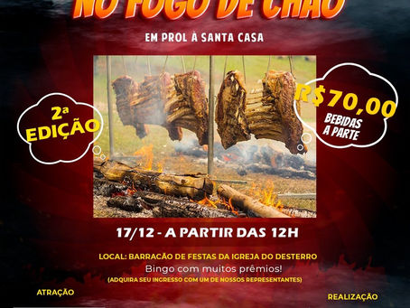 2ª Edição Costela no Fogo de Chão em prol à Santa Casa