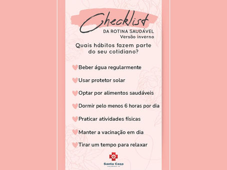 Você tem adotado hábitos saudáveis ultimamente?