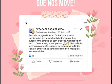 Vamos começar a semana com reconhecimento e carinho com a nossa equipe